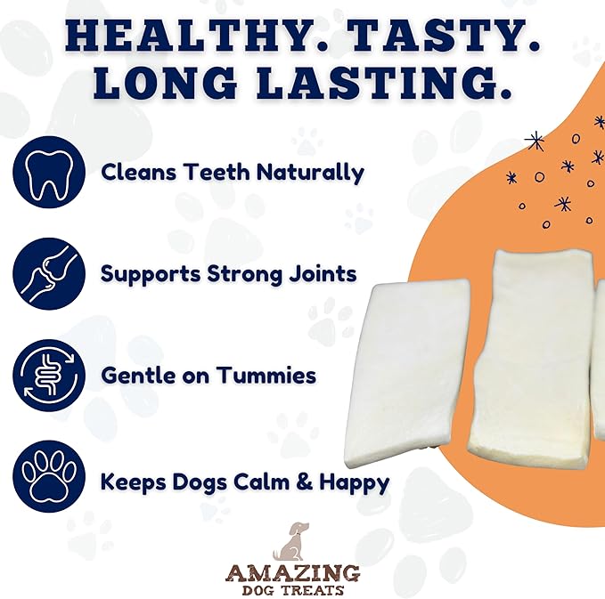 Beef Cheek Strips Premium Dog Chew (6" -100 Count) - NO Odor - Thick Cut - Rawhide Alternative - Beef Cheek Slice Chip Sticks - No Dyes, Chemicals, or Preservatives