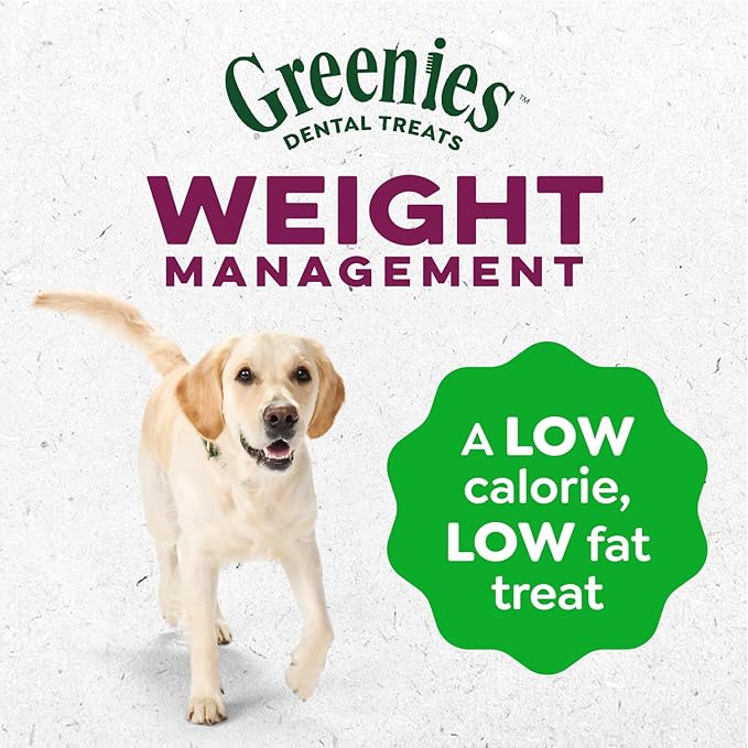 Greenies Veterinarian-Recommended Adult Natural Dental Dog Treats Large Size, Weight Management Dog Dental Chews, 27 oz. Pack, 17 Count