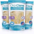 Oral Hygiene Chews for X-Large Dogs – Enzymatic Dental Treats for Daily Oral Care, Helps Clean Teeth & Freshen Breath, Supports Plaque & Tartar Control – 15 Chews (3 Pack)