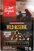 ORIJEN Wild Reserve Dry Dog Food Farm-Raised Beef & Lamb Recipe 12lb Bag