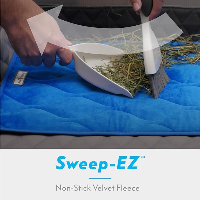 Paw Inspired Guinea Pig Cage Liners | Washable Fleece Bedding, Waterproof Bottom | Super Absorbent Pee Pad or Pet Bed Mat for Guinea Pigs, Ferrets, Rabbits, Hamsters, Small Animals (C&C 2x1, Tan)