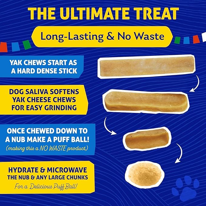 Himalayan Cheese Chews | Long Lasting, Stain Free, Protein Rich, Low Odor | 100% Natural, Healthy & Safe | No Lactose, Gluten Or Grains | 3.0 lbs BULK TUB | XLARGE | for s 55 Lbs & Larger