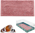 Oncpcare 47x24 Guinea Pig Cage Liner Fleece Guinea Pig Bed House Pad Winter Warm Squirrel Hedgehog Rabbit Chinchilla Bed Mat Hamster Rat Cage Accessories, (Pink)