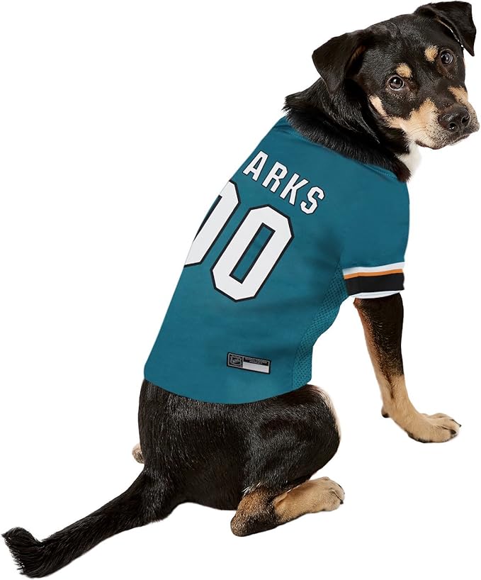 Pets First NHL San Jose Sharks Jersey for Dogs & Cats, X-Small. - Let Your Pet Be A Real NHL Fan!, X-Small Hockey Jersey (Pack of 2)