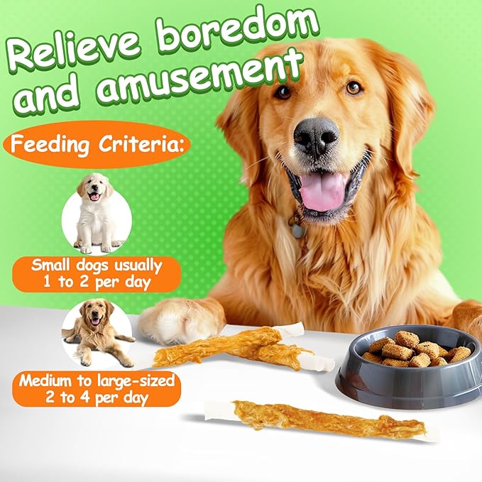 MAQIHAN Chicken Wrapped Rawhide Dog Treats - Hide Twists Chicken Wrapped Rawhide Sticks, Pet Chew Snacks Hide Sticks Training Reward Treats for Puppy, Small Dogs