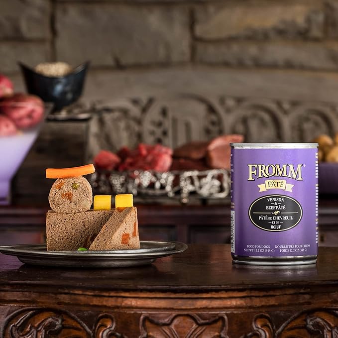 Fromm Venison & Beef Pate Dog Food - Premium Wet Dog Food - Venison Recipe - Case of 12 Cans