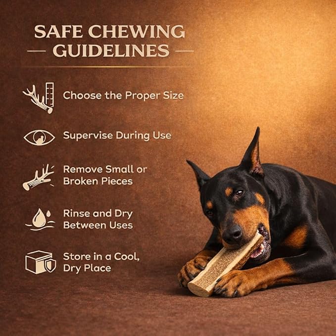 WhiteTail Naturals Split Elk Antlers for Extra Large Dogs (2 Pack - XL) Big Antler Chews - Naturally Shed Elk Horns - Tough Dog Bones for Power Chewers