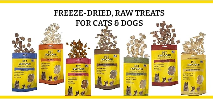 Freeze-Dried Raw Treats - Beef Liver - 2.5oz Bag, Dog & Cat Snacks, Single Ingredient, Natural, Pet Food Topper, Protein‑Packed Meat