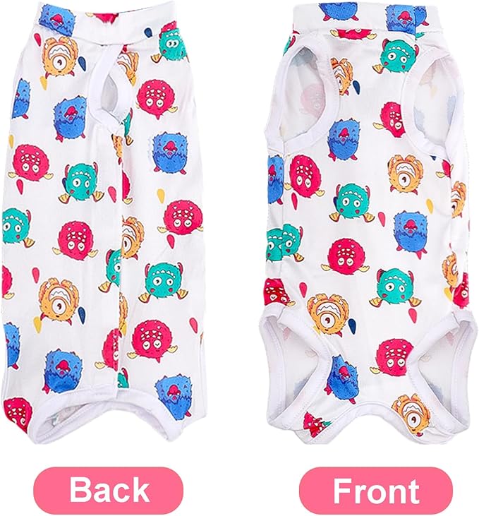 Cat Recovery Suit Cat Onesie for Cats After Surgery, Breathable Cats Surgery Recovery Suit for Female Spay & Abdominal Wounds, Kitten Surgical Onesie Body Suit Anti Licking Cone Alternative