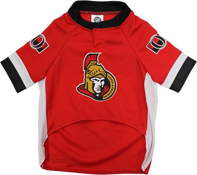 NHL Ottowa Senators Jersey for Dogs & Cats, Small. - Let Your Pet be a Real NHL Fan!