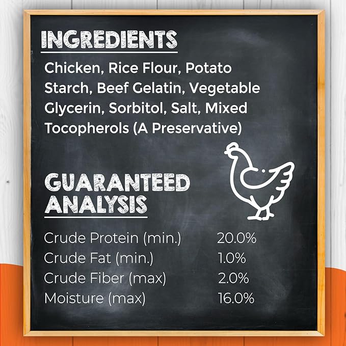 Canine Naturals IrresistiBONES Long Lasting Chicken Chew - Made from USA Raised Chicken – with A Real Meat Coating - All Natural and Easily Digestible - 3 Pack