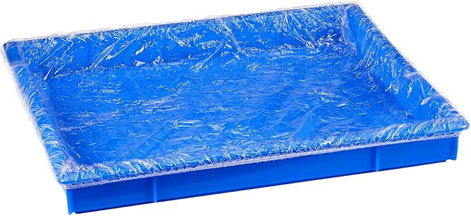 Tondiamo 50 Pieces Cage Liners for Small Animals Disposable Hamster Tray Liner Clear Plastic Box Liner Leak Proof Guinea Pig Cage Liner Bag Litter Toilet Film for Rabbit Bunny Hamster Hedgehog