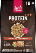 The Honest Kitchen Human Grade Dog Food, Protein Plus+ Clusters Grain Free Beef & Chicken Dry Dog Food, 18 lb Bag
