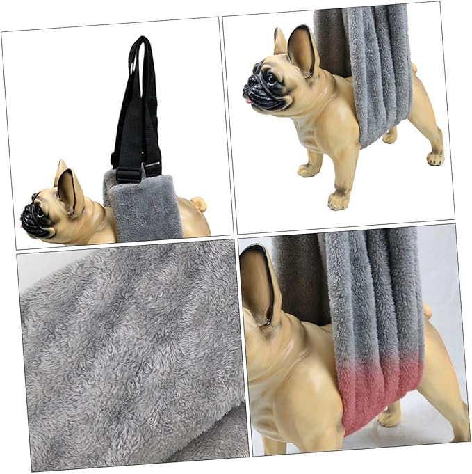 BESTonZON Comfortable Dog Sling Harness for Rehabilitation Fleece Material Support Vest for Weak Senior Dogs Dog Lifting Harness for Rear Legs for Mobility Assistance