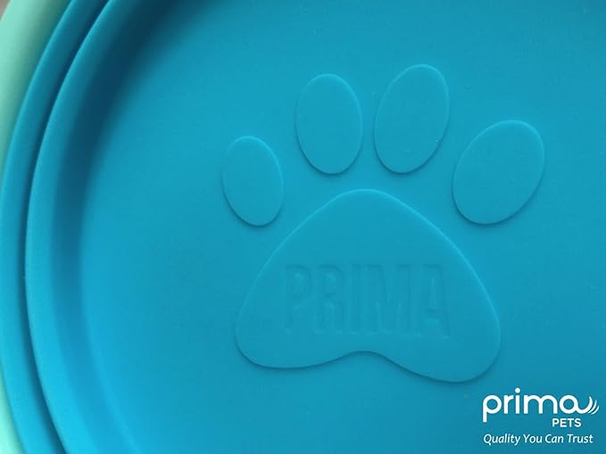 Sale: Prima Pet Collapsible Silicone Water Travel Bowl with Clip for Dog and Cat, Portable and Durable Pop-up Feeder for Convenient On-the-go Feeding – Size: Small (1.5 Cups) Aqua –2 Pack