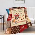 Just A Girl Who Loves Chihuahuas Blanket Cute Dogs Decor Throw Blanket Gifts for Girls Super Warm Soft Plush Lightweight Fleece Flannel Blanket Winter Bedding Blanket for Kids Adults Women 40"x50"