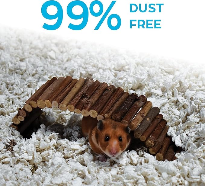 Carefresh 99% Dust-Free White Natural Paper Small Pet Bedding with Superior 10 Day Odor Control & Absorption, for Guinea Pigs, Hamsters, Rabbits, & Rats, 50 L