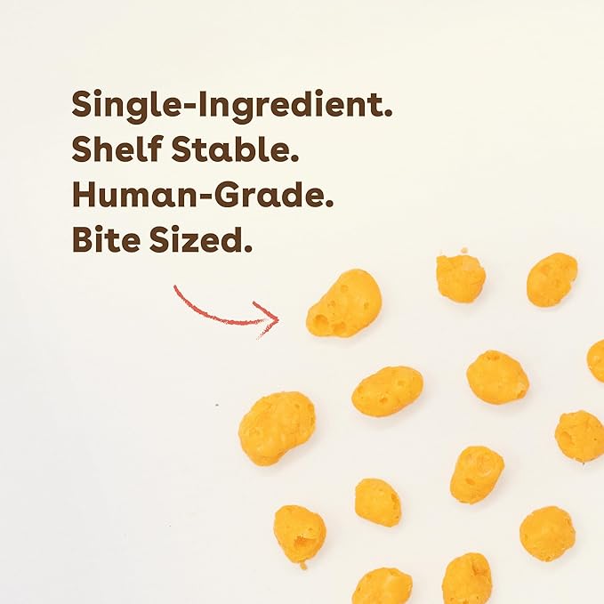 Pupford Training Treats for Dogs & Puppies, 225+ Single Ingredient Bites (Cheddar, 3 oz)