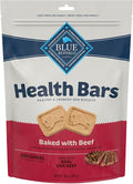 Blue Buffalo Health Bars Crunchy Dog Biscuits, Oven-Baked With Natural Ingredients, Beef, 16-oz Bag