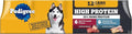 Pedigree High Protein Wet Dog Food, Adult Soft Canned Dog Food Variety Pack, 13.2 oz Cans, 12 Count