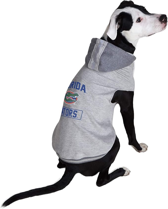 Littlearth NCAA Unisex NCAA Pet Hooded Crewneck with Team Logo and Name
