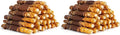 MON2SUN Dog Treats, Triple Flavor 5 Inch Chicken Liver Duck and Chicken Wrapped Rawhide Snacks for Small and Medium Dogs, 21.16 Oz (30 Count-Pack of 2)