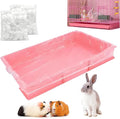 100 Pcs Disposable Cage Liners 19.7'' X 11.8'' - Clear, Plastic Toilet Film for Bunny, Hamster, Totoro, Hedgehog, Guinea Pig & Small Animal Habitats
