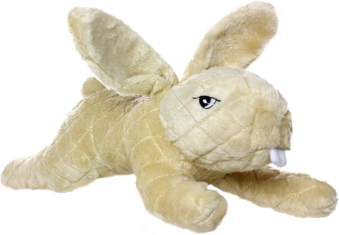 MIGHTY- Massive - Squeaker-Multiple Layers. Made Durable, Strong & Tough. Interactive Play Dog Toy (Tug, Toss & Fetch). Machine Washable & Floats. (Rabbit, Massive 2 Pack)
