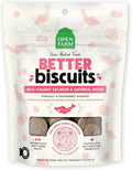 Open Farm Better Biscuits, Oven Baked Dog Treats with Probiotics, Wild-Caught Salmon & Oatmeal Recipe, 8oz Pouch