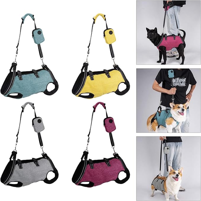 Full Body Dog Lift Harness with Ergonomic Designs for Elderly Dog with Shock Absorption and Adjustable Strap