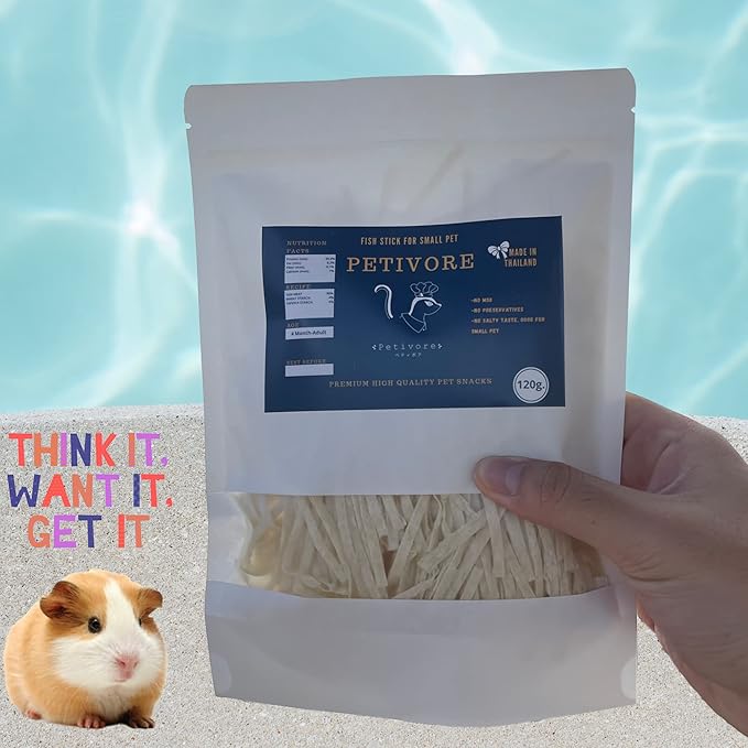 Large Pack Fish Sticks + Mixed Dried Fruit and Vegetable Pellets - Sugar Glider, Squirrel, Hamster and Small Exotic Pet Treats/Food
