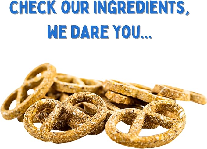 Winnie Lou Organic Dog Treats – Natural Dog Biscuits, USA Made, Organic Ingredients, Clean, Sensative Stomach, All Breed Sizes, High Protein, Hypoallergenic, Peanut Butter Pretzels (Pack of 2)