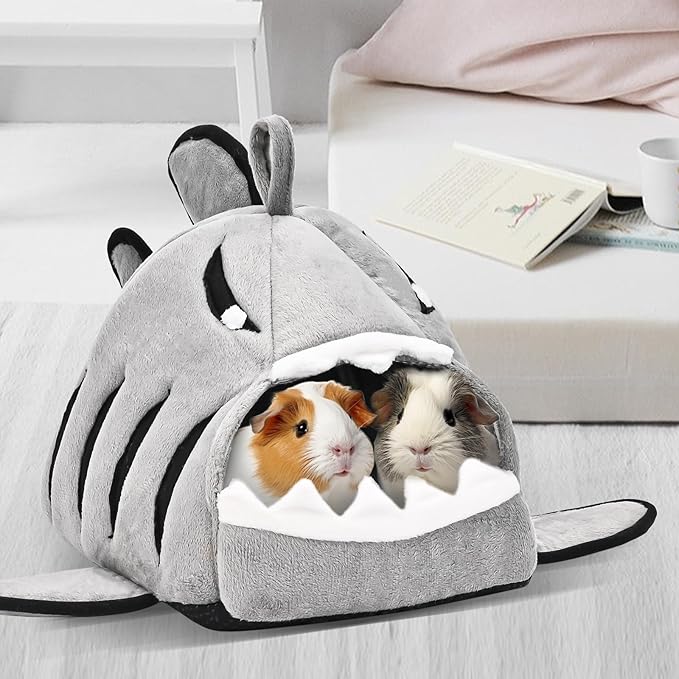 Avont 2 Pack Guinea Pig Bed House Hideout, Small Animal Hideaway Cage Accessories, Washable Sleeping Bed for Dwarf Rabbits Chinchillas Hamsters Hedgehogs Ferrets Bearded Dragons and Rats -Animal