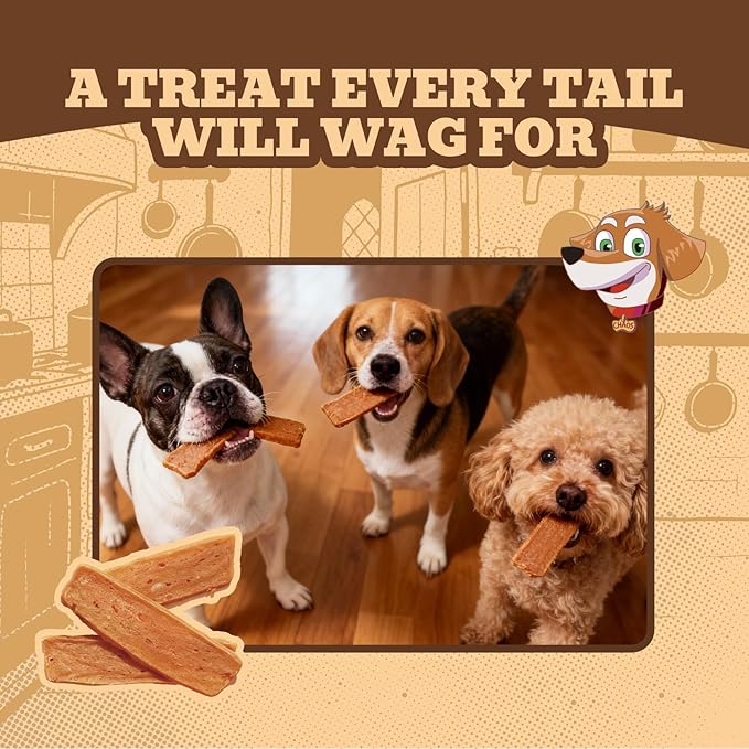 Smoked Salmon Jerky Dog Treats – Real Salmon as #1 Ingredient, High-Protein Tender Strips, Naturally Smoked Flavor, Grain-Free (8.8 oz / 250 g)