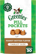 Greenies Pill Pockets for Dogs Small Size, Tablet Pill Treats for Dogs, Peanut Butter Flavor, 3.2 oz. Pouch