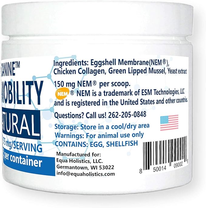 HealthyFlex Canine™ Joint + Mobility Dietary Supplement for Dogs, Natural Eggshell Membrane NEM Formula