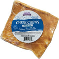Health Extension Cheek Chews for Dogs – Non-GMO, Rawhide-Free Peanut Butter Flavor Training Treat, Durable for Aggressive Chewers, Single Piece