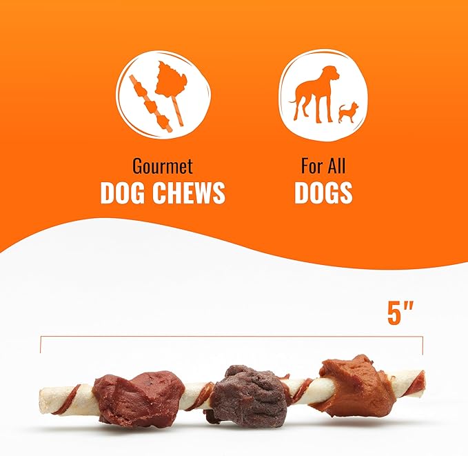 Good'n'Fun Triple Flavor Kabobs 4 Ounces, Snack for All Dogs (Pack of 2)
