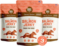 Smart Cookie Salmon Jerky Dog Treats - DHA, Omega Strips for Dogs & Puppies with Allergies, Sensitive Stomachs with Wild Caught Alaskan Salmon- Dehydrated, Grain Free, Made in USA - 3oz Bag, Pack of 3