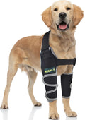 Dog Front Leg Sleeves for Wounds, Helps Prevent Licking, Supports Elbow & Shoulder, Reduces Hygroma, Calluses & Pressure Sores, Reflective Design, Both Legs, Size M