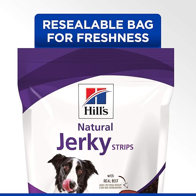 Hill's Natural Jerky Strips Dog Treats, Beef, 7.1 oz. Bag