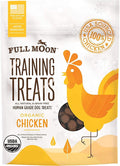Full Moon USDA Organic Chicken Training Treats Healthy All Natural Dog Treats Human Grade 175 Treats 6 Ounce (Pack of 1)