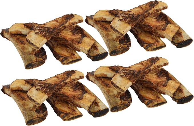 TREATOPIA Adventure Tail Wagger Dog Bones, 20-Pack 8–10" Beef Rib – Long-Lasting Natural Chews for Medium & Large Dogs, USA Made, Single Ingredient, Hand-Trimmed, Slow-Roasted, No Additives or Fillers