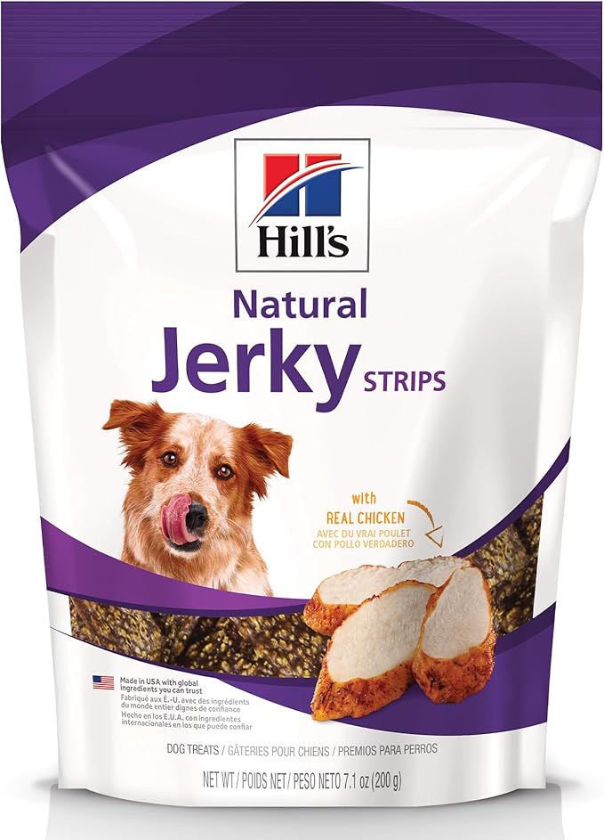Hill's Natural Jerky Strips Dog Treats, Chicken, 7.1 oz. Bag