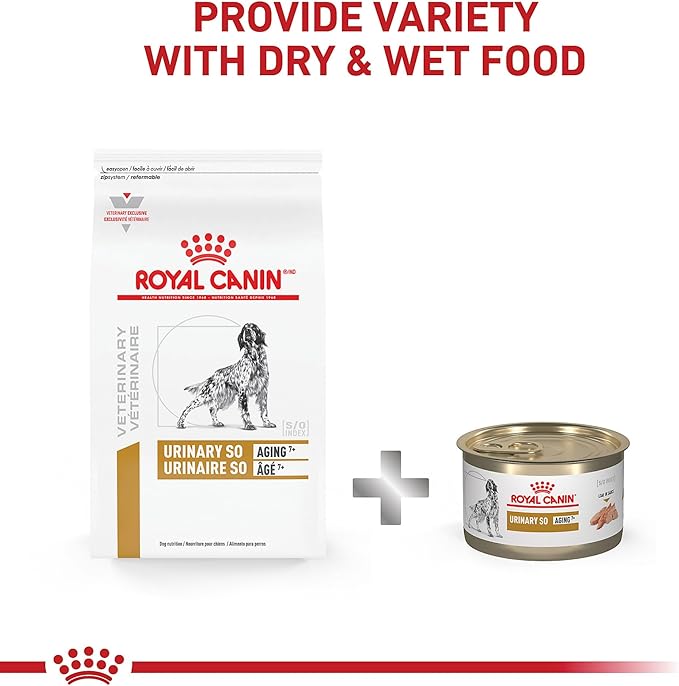 Royal Canin Veterinary Diet Canine Urinary SO Aging 7+ Adult Dry Dog Food, 17.6 lb Bag