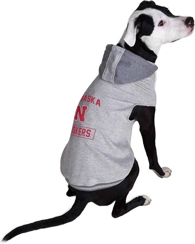 Littlearth NCAA Unisex NCAA Pet Hooded Crewneck with Team Logo and Name