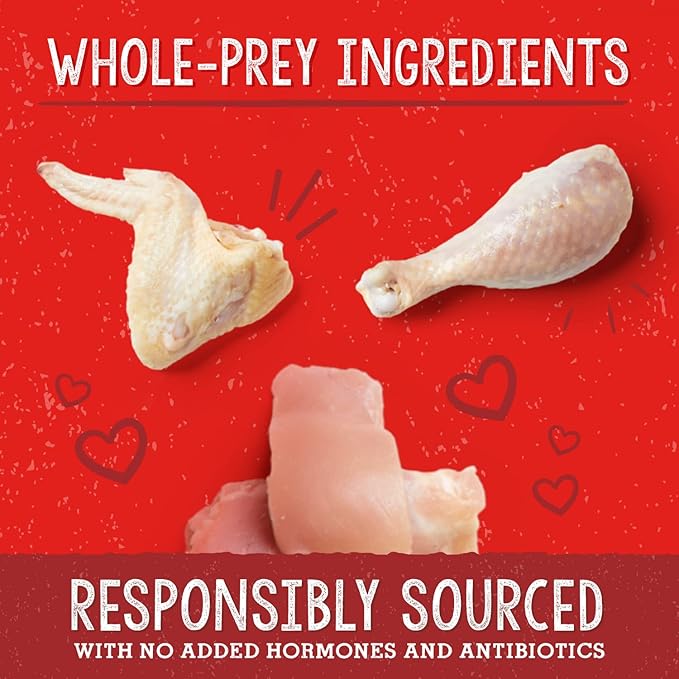 Stella & Chewy's Freeze-Dried Raw Dog Food for Heart Health - Cage-Free Chicken - Natural Solution for Cardiovascular Support & Energy - Premium Raw Nutrition - 13oz