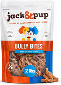 Jack&Pup Bully Bites (2 lb. Bag), Small Bully Sticks for Small Dogs, 1-3 Inch Chews for Puppies, Seniors and Smaller Dogs