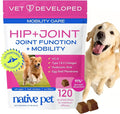 Native Pet Mobility Care - Hip & Joint Supplement for Dogs - UC-II Collagen, Egg Shell Membrane & Hyaluronic Acid - Dog Joint Supplement Chews Supports Cartilage, Mobility & Flexibility - 120 Chews