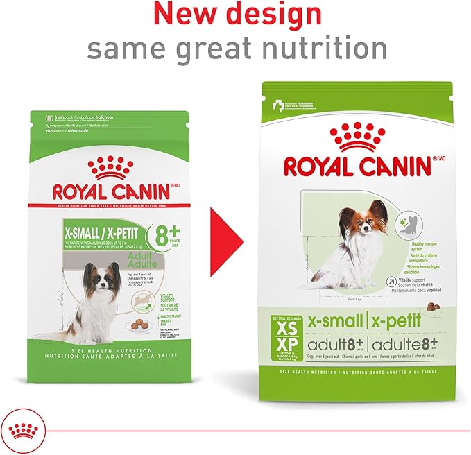 Royal Canin Size Health Nutrition X-Small 8+ Senior Dry Dog Food, 2.5 lb Bag
